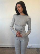 Load image into Gallery viewer, Charcoal Stripe Ari Top