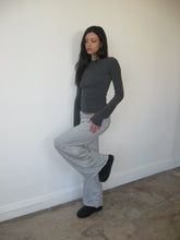 Load image into Gallery viewer, Charcoal Stripe Ella Pant