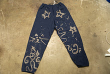 Load image into Gallery viewer, bleached navy sweats
