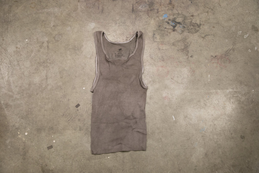 brown crop tank L