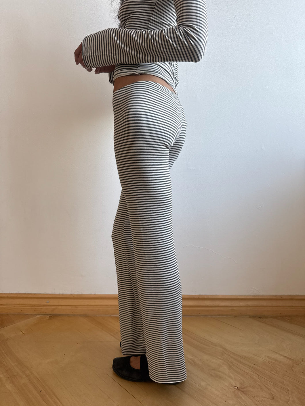 Charcoal Striped Mia Pant