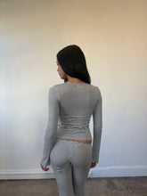 Load image into Gallery viewer, Charcoal Stripe Ari Top
