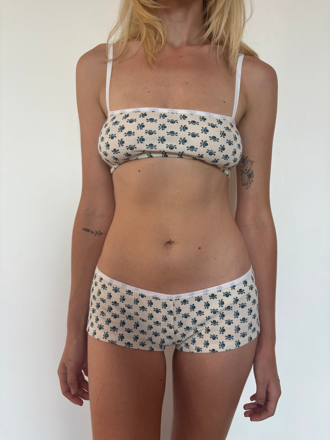 Skull Rose Bra